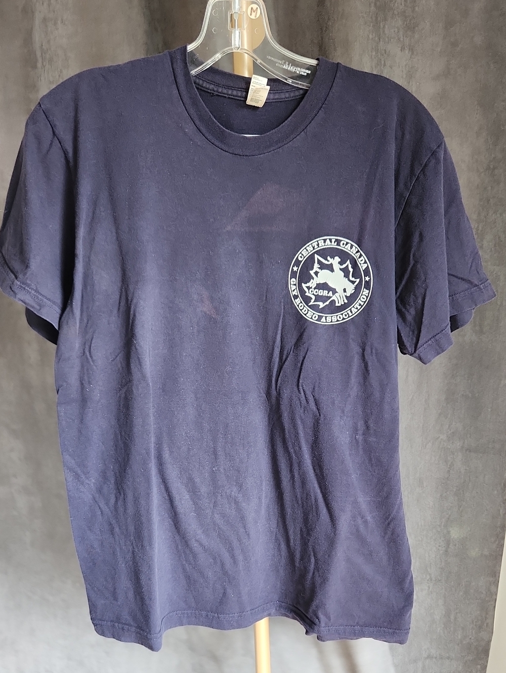 American Apparel Navy Short Sleeve Logo T‑Shirt